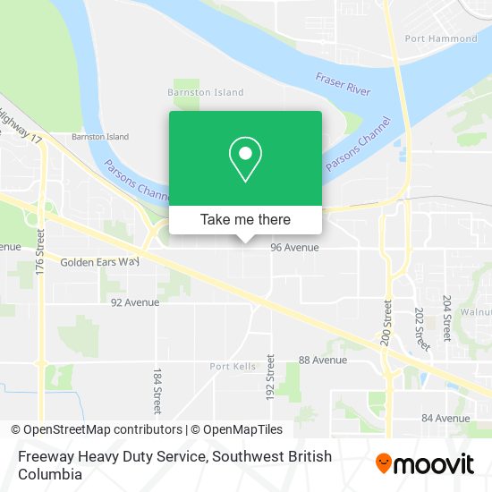 Freeway Heavy Duty Service map