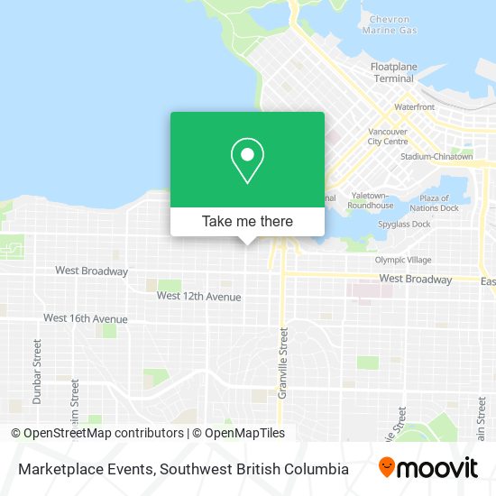 Marketplace Events map