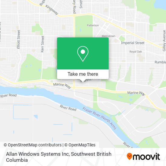 Allan Windows Systems Inc map