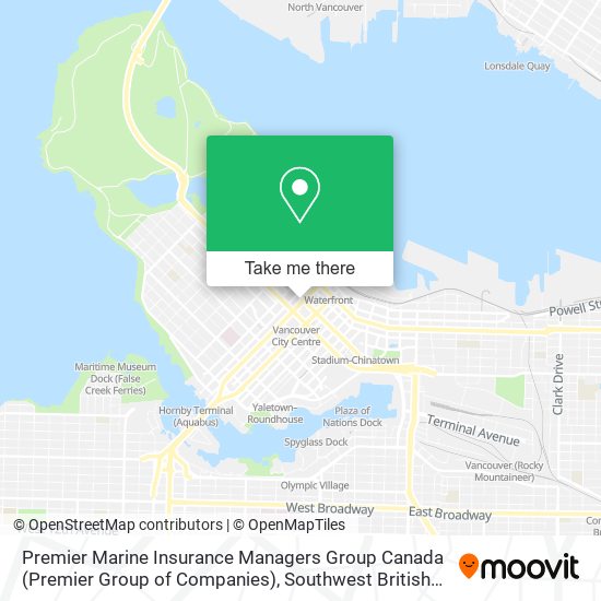 Premier Marine Insurance Managers Group Canada (Premier Group of Companies) map