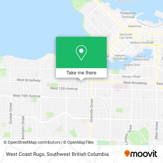 West Coast Rugs map