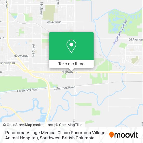 Panorama Village Medical Clinic (Panorama Village Animal Hospital) map
