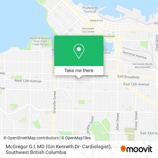 McGregor G I, MD (Gin Kenneth Dr- Cardiologist) map