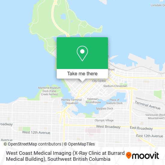 West Coast Medical Imaging (X-Ray Clinic at Burrard Medical Building) plan