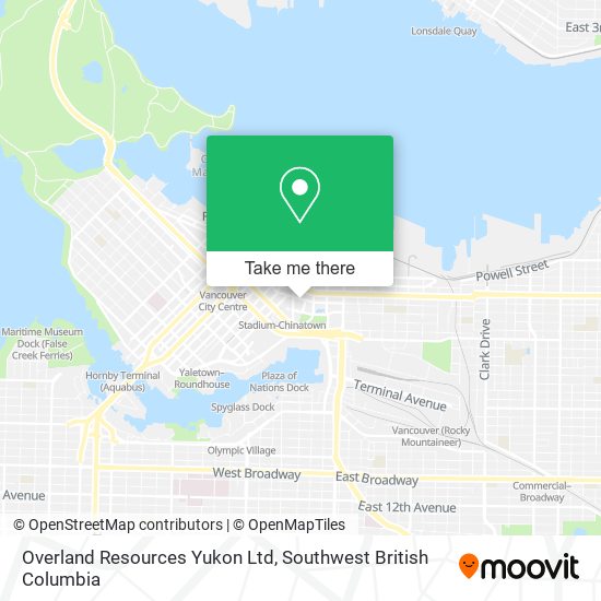 Overland Resources Yukon Ltd map
