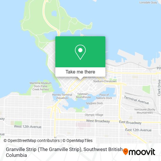 Granville Strip (The Granville Strip) map