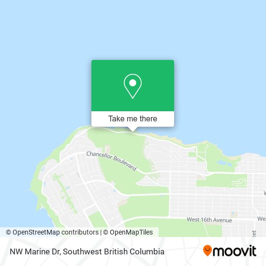 NW Marine Dr map