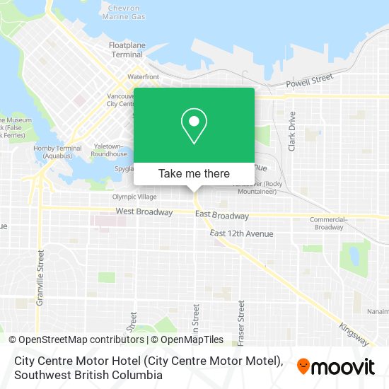 City Centre Motor Hotel map