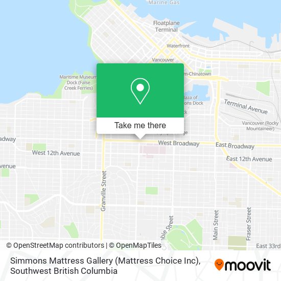 Simmons Mattress Gallery (Mattress Choice Inc) map