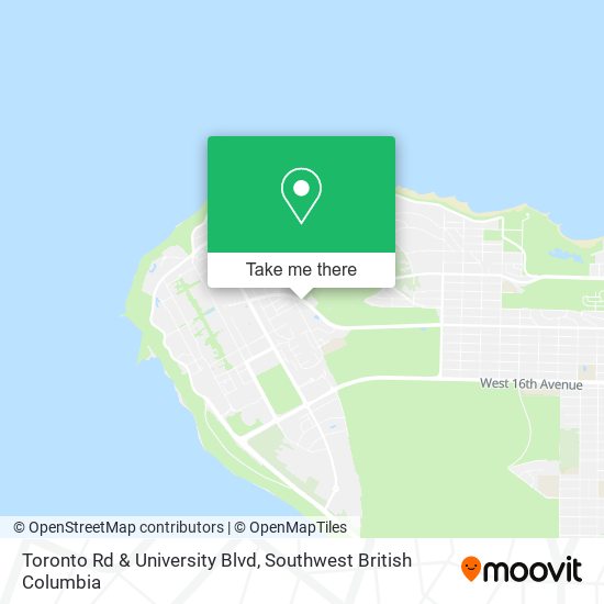 Toronto Rd & University Blvd map