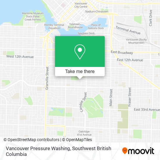 Vancouver Pressure Washing map