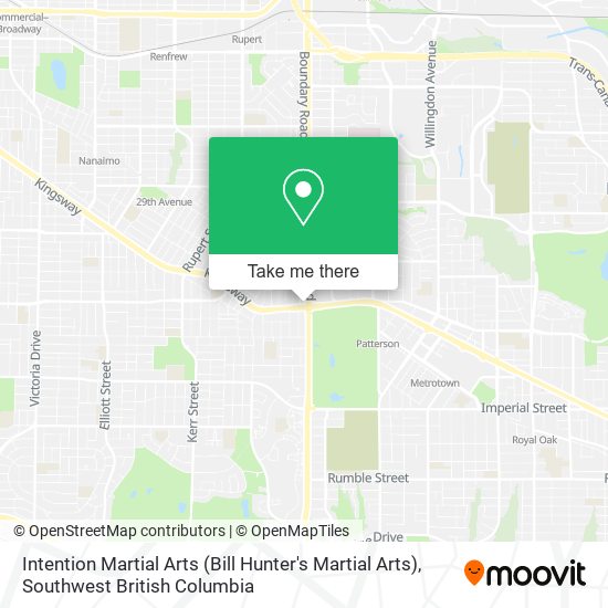 Intention Martial Arts (Bill Hunter's Martial Arts) map