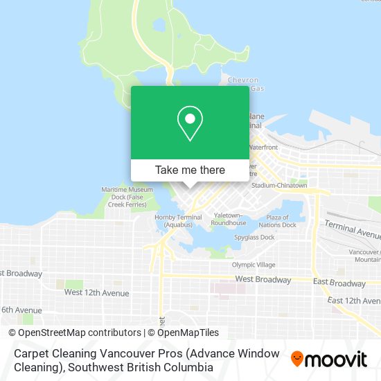 Carpet Cleaning Vancouver Pros (Advance Window Cleaning) map