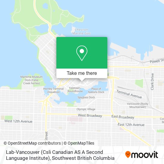 Lab-Vancouver (Csli Canadian AS A Second Language Institute) map