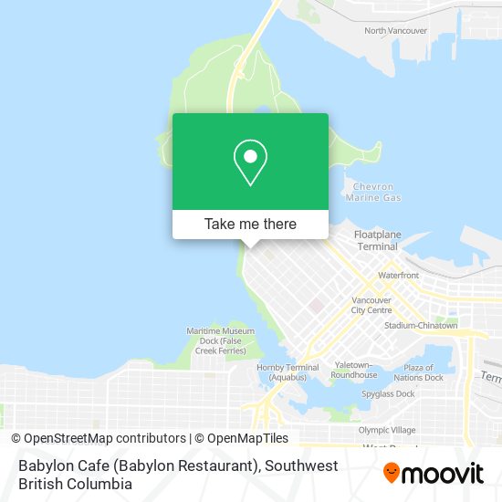 Babylon Cafe (Babylon Restaurant) map