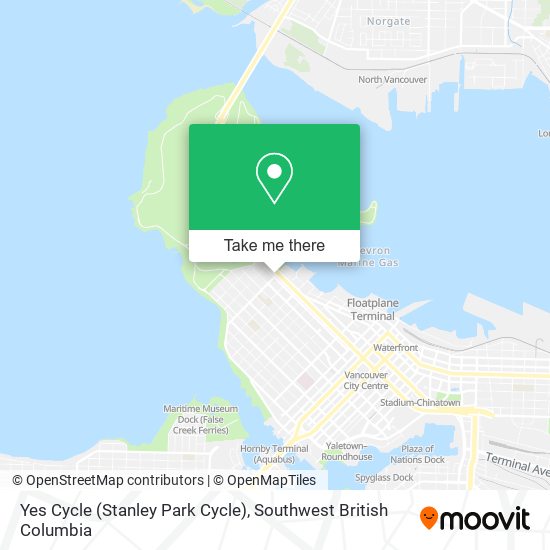 Yes Cycle (Stanley Park Cycle) map