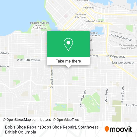Bob's Shoe Repair (Bobs Shoe Repair) map