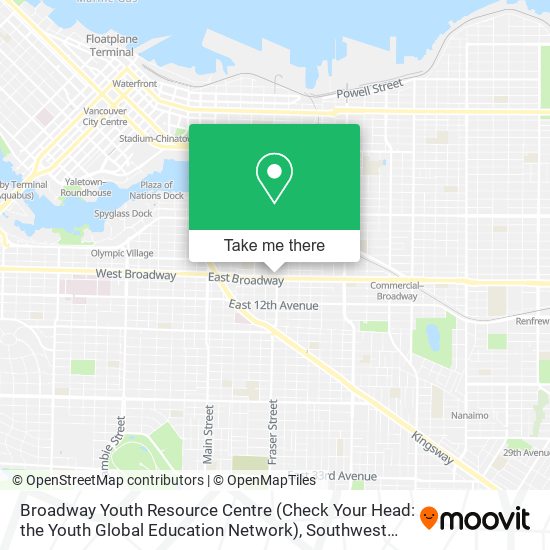 Broadway Youth Resource Centre (Check Your Head: the Youth Global Education Network) map