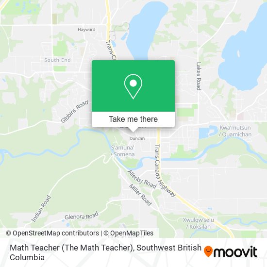 Math Teacher (The Math Teacher) map