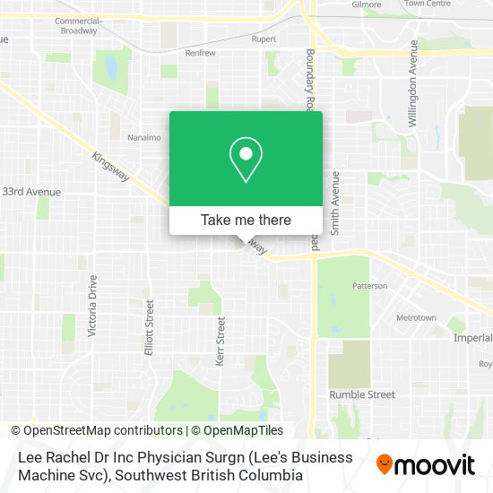 Lee Rachel Dr Inc Physician Surgn (Lee's Business Machine Svc) map