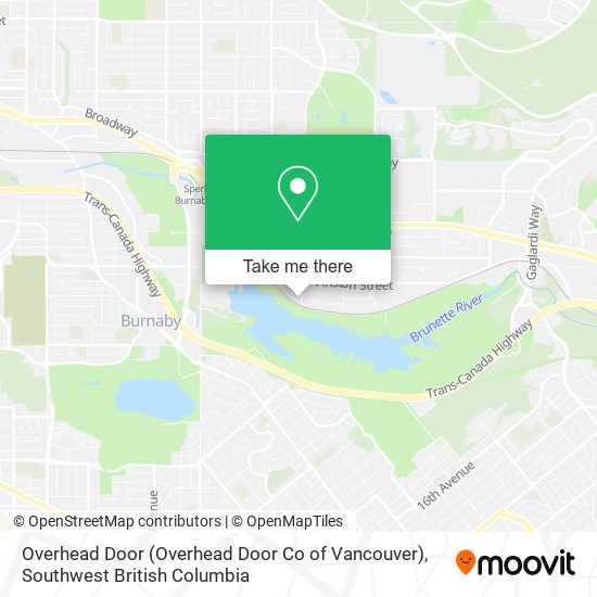Overhead Door (Overhead Door Co of Vancouver) map