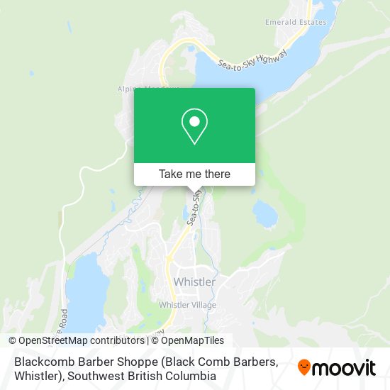 Blackcomb Barber Shoppe (Black Comb Barbers, Whistler) map