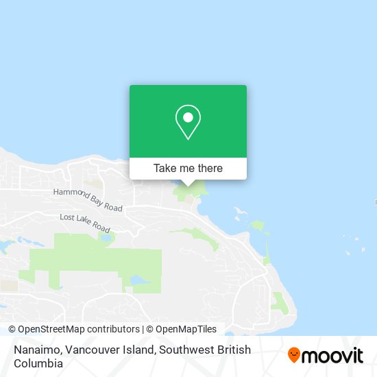 Nanaimo, Vancouver Island map