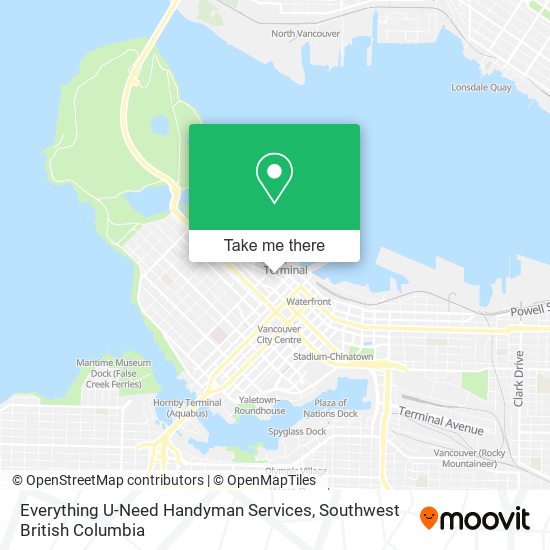 Everything U-Need Handyman Services map