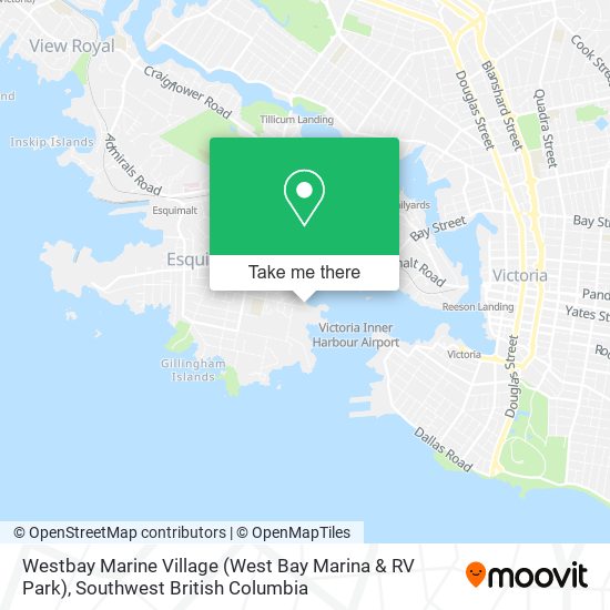 Westbay Marine Village (West Bay Marina & RV Park) map