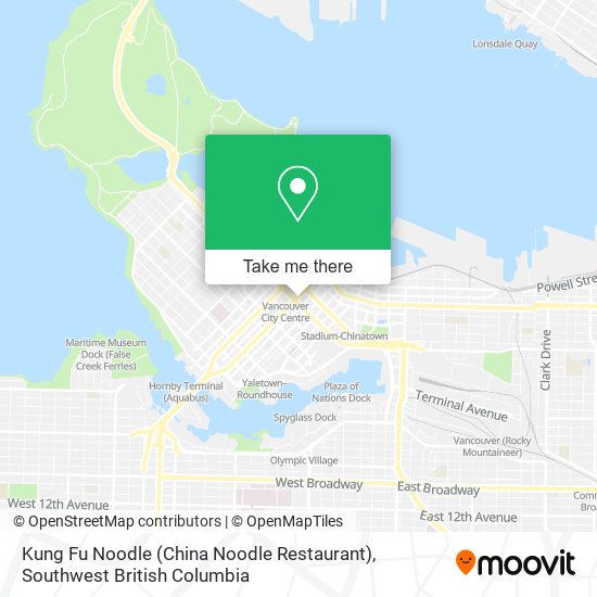 Kung Fu Noodle (China Noodle Restaurant) plan