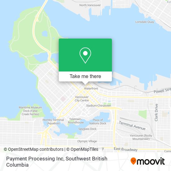 Payment Processing Inc map