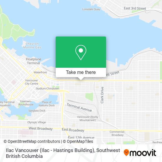 Ilac Vancouver (Ilac - Hastings Building) map