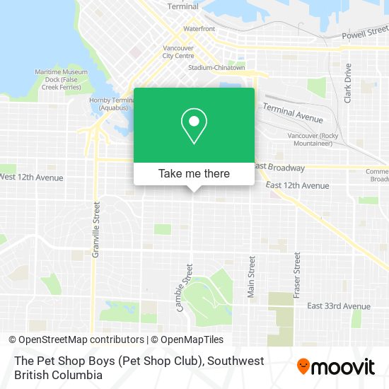 The Pet Shop Boys (Pet Shop Club) map