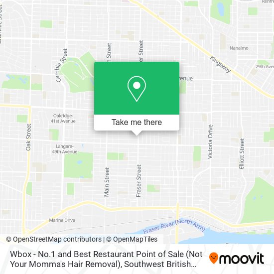 Wbox - No.1 and Best Restaurant Point of Sale (Not Your Momma's Hair Removal) map