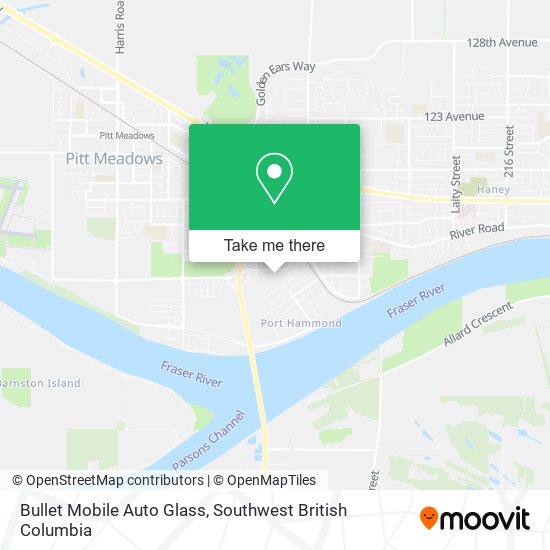 Bullet Mobile Auto Glass map