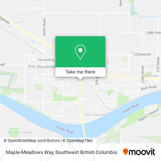 Maple-Meadows Way map