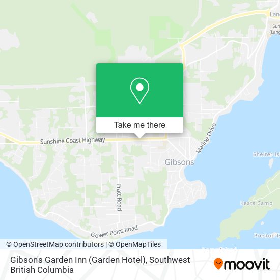 Gibson's Garden Inn (Garden Hotel) map