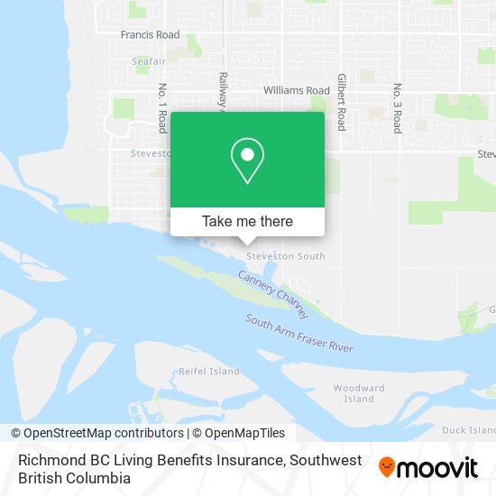 Richmond BC Living Benefits Insurance map