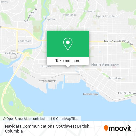 Navigata Communications map