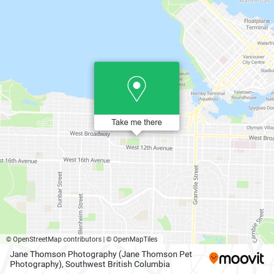 Jane Thomson Photography map