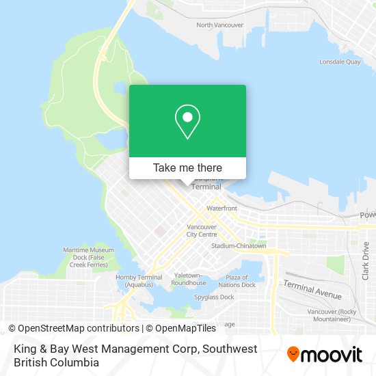 King & Bay West Management Corp map
