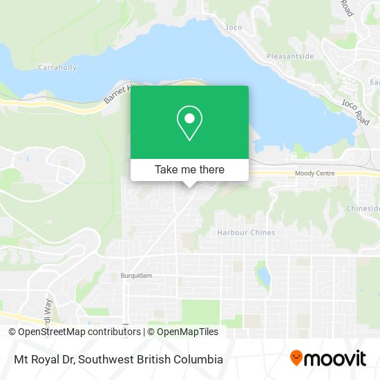 Mt Royal Dr map