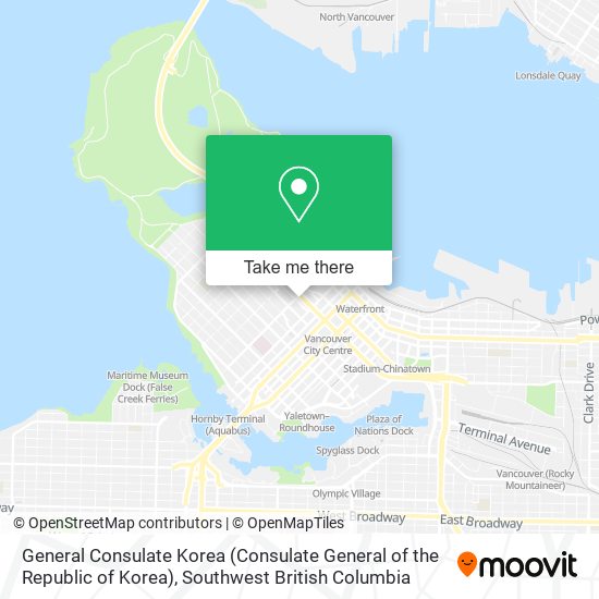 General Consulate Korea (Consulate General of the Republic of Korea) plan
