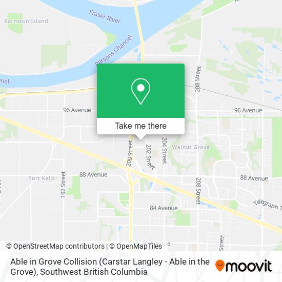 Able in Grove Collision (Carstar Langley - Able in the Grove) map