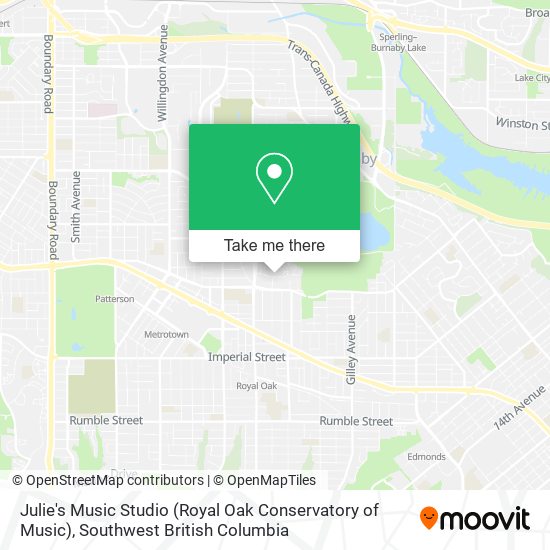 Julie's Music Studio (Royal Oak Conservatory of Music) map