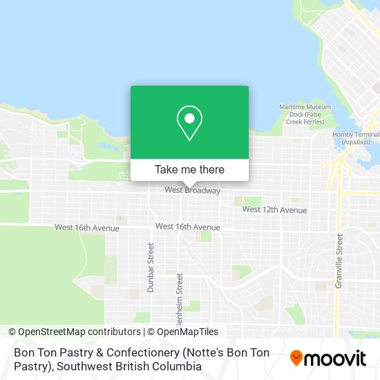 Bon Ton Pastry & Confectionery (Notte's Bon Ton Pastry) map