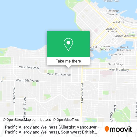 Pacific Allergy and Wellness (Allergist Vancouver - Pacific Allergy and Wellness) map