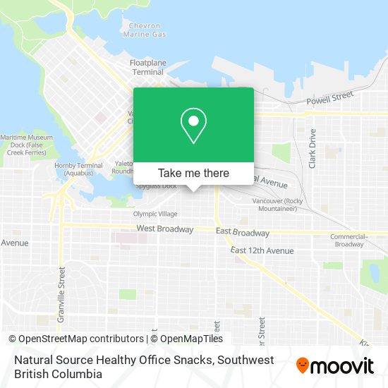 Natural Source Healthy Office Snacks map