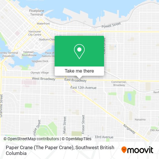 Paper Crane (The Paper Crane) map
