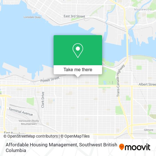 Affordable Housing Management map